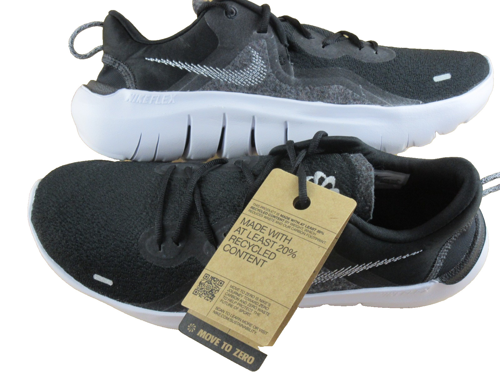 Nike Men’s Flex 2021 RN Running Shoes Black White Smoke Grey Size 11 NIB