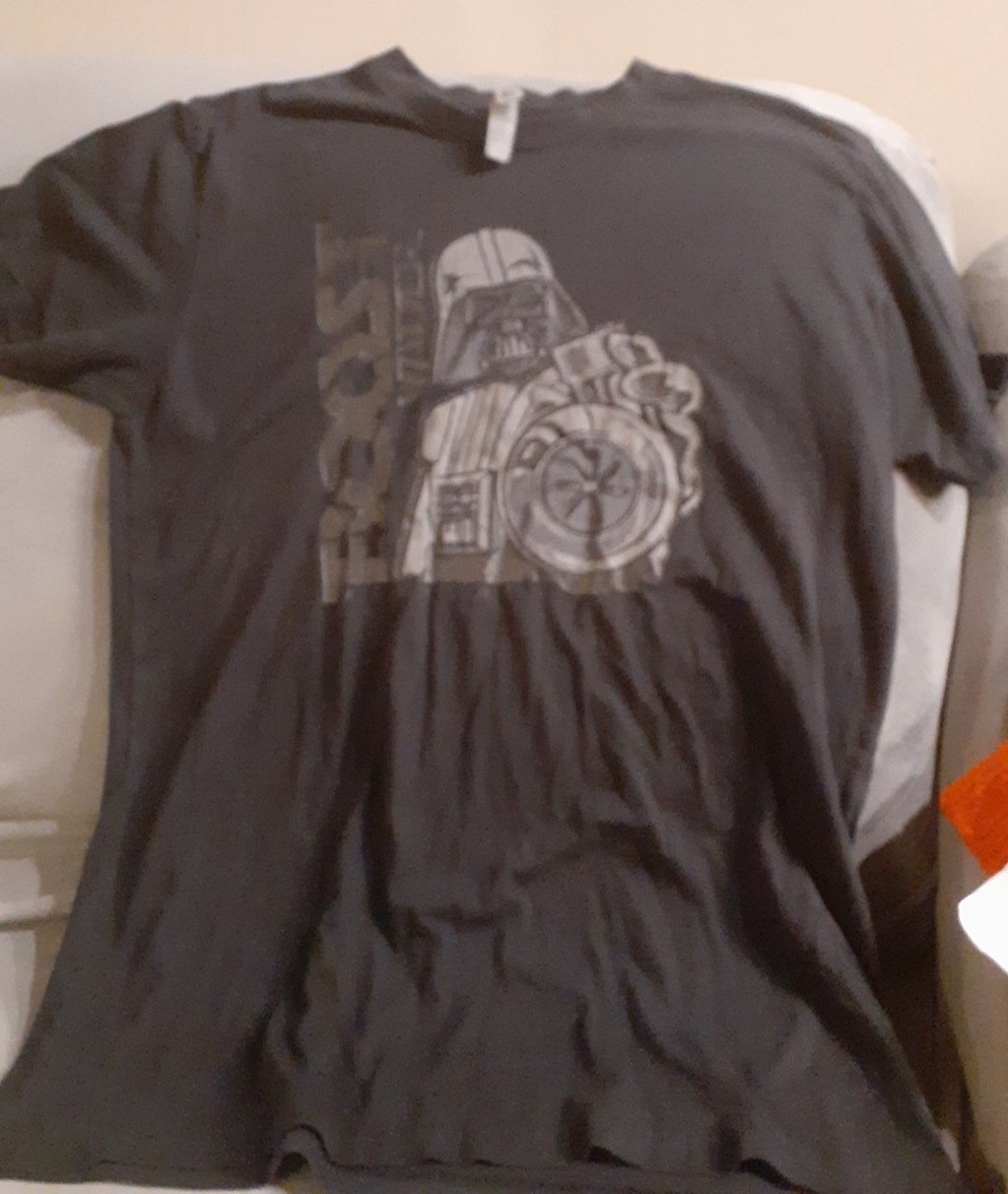 Mens Star Wars Darth Vader Medium TShirt Black Boost Vader