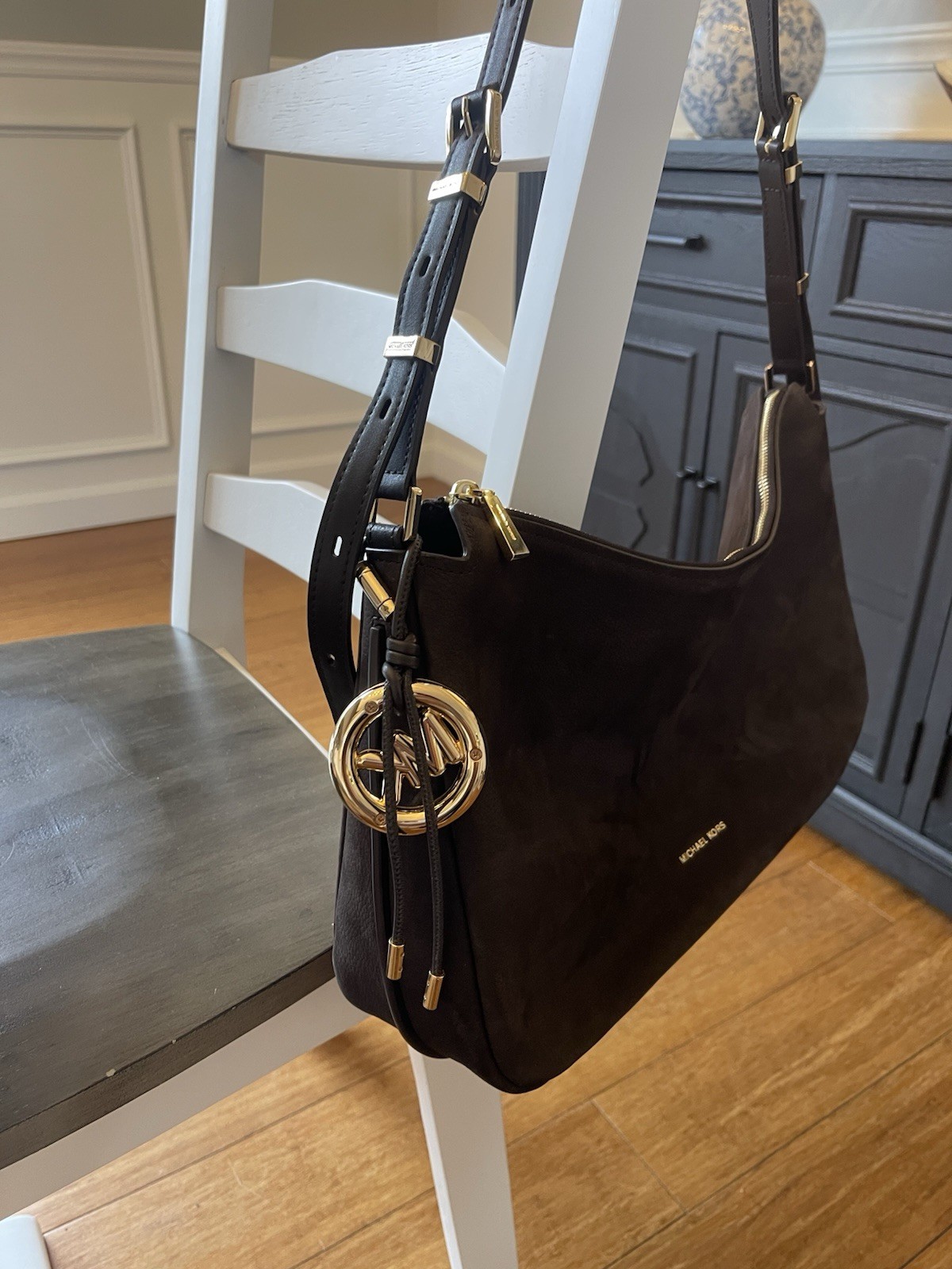 MICHAEL Michael Kors Michael Kors Nolita Medium Nubuck Convertible Shoulder Bag