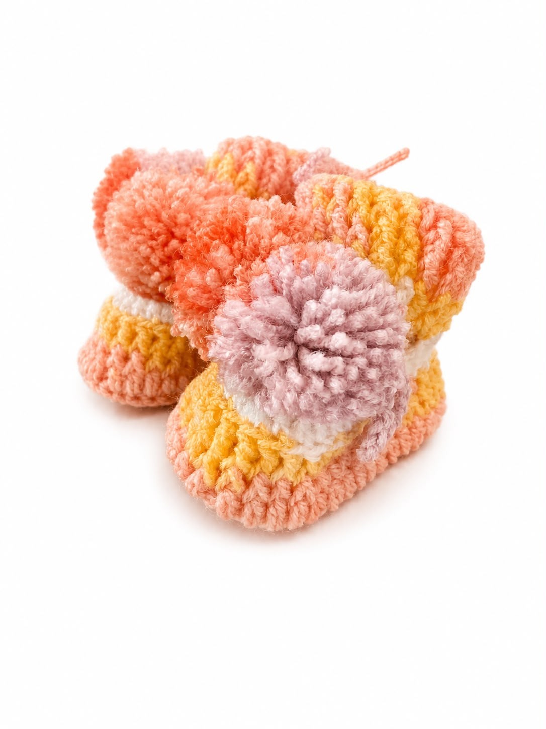 Handmade Crochet Booties BabyShower newborn 0-3 months Made In the EU Shoes