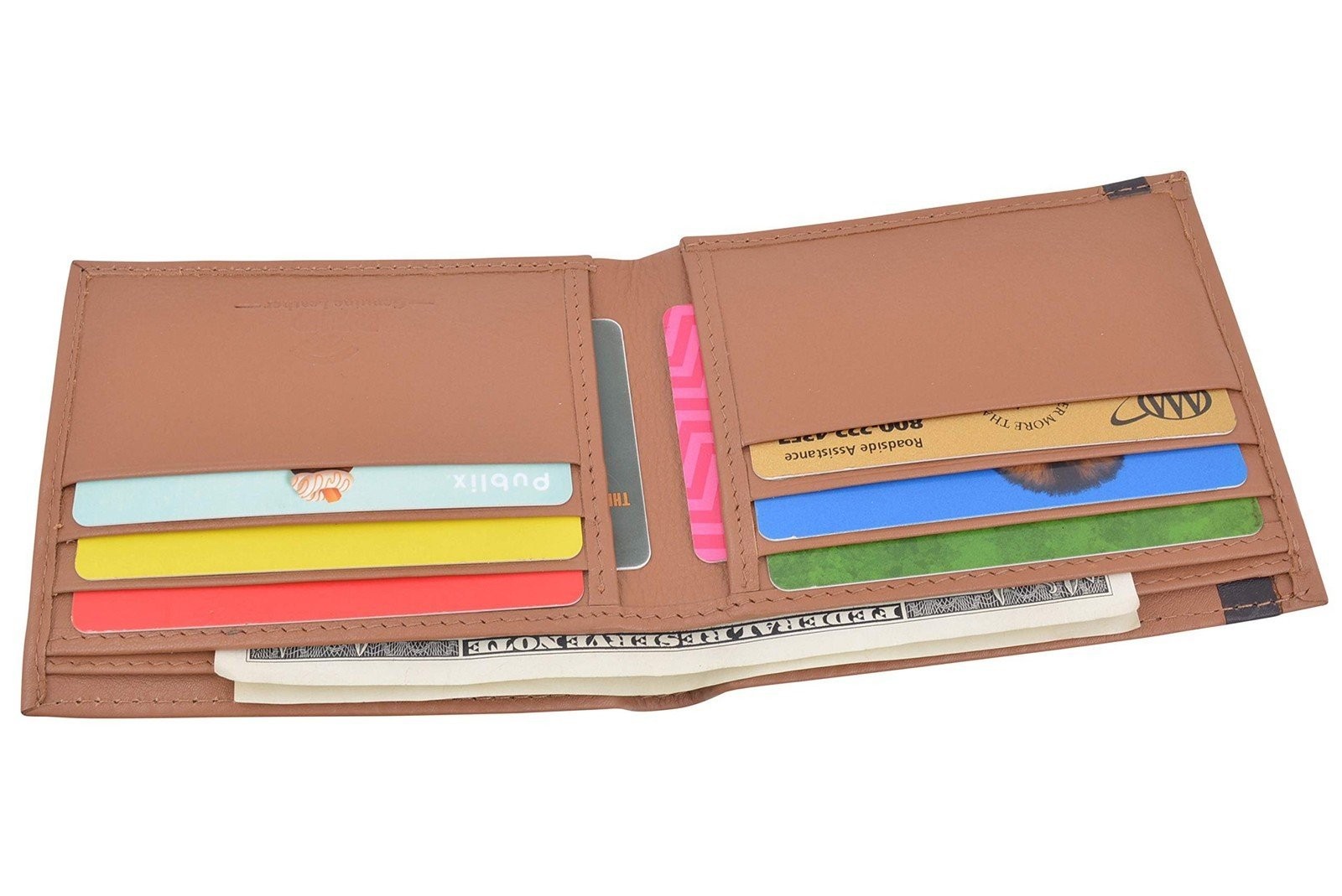 CAZORO Slim Wallet for Men Bifold Genuine Leather RFID Blocking Minimalist…