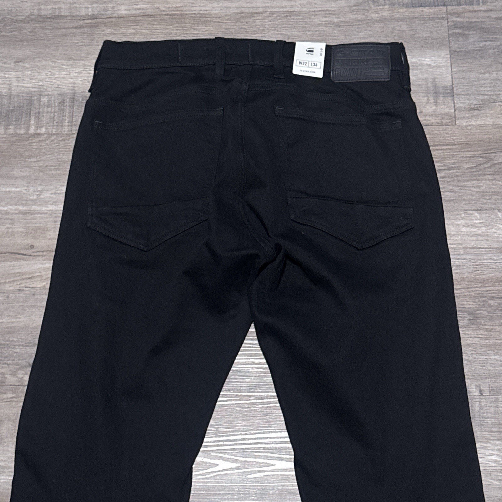 G-Star Raw Airblaze 3D Skinny Pitch Black Multi Pocket Cargo Jeans Mens 32×34