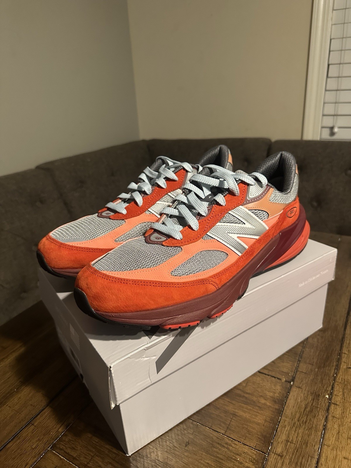 New Balance 990v6 Made in USA Community Pack Red size 13 Men Supreme
