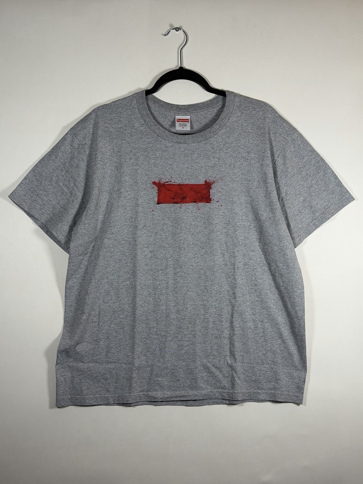Supreme Ralph Steadman Box Logo Tee Heather Gray T Shirt Men’s Medium USA