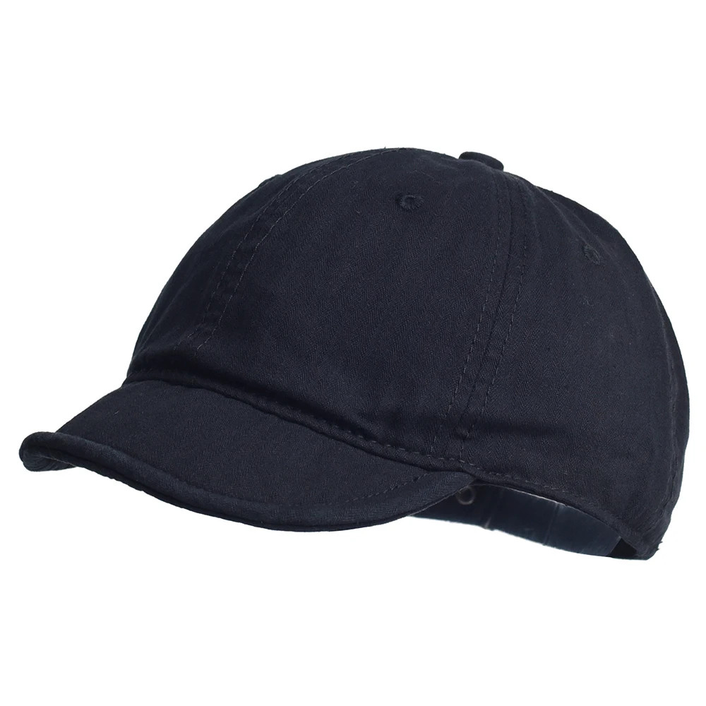Cotton Vintage Baseball Cap Unisex Short Brim Adjustable Casual Daily Hat