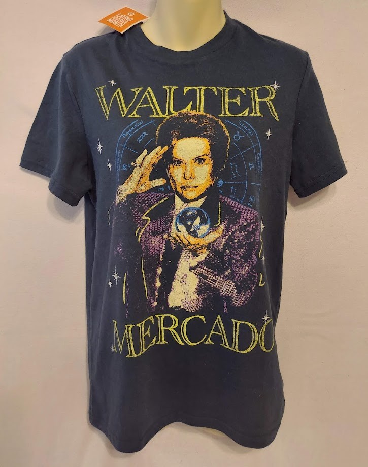 Walter Mercado T-shirt Latino Heritage Month Graphic Blue Size XS, S, M, L, XL