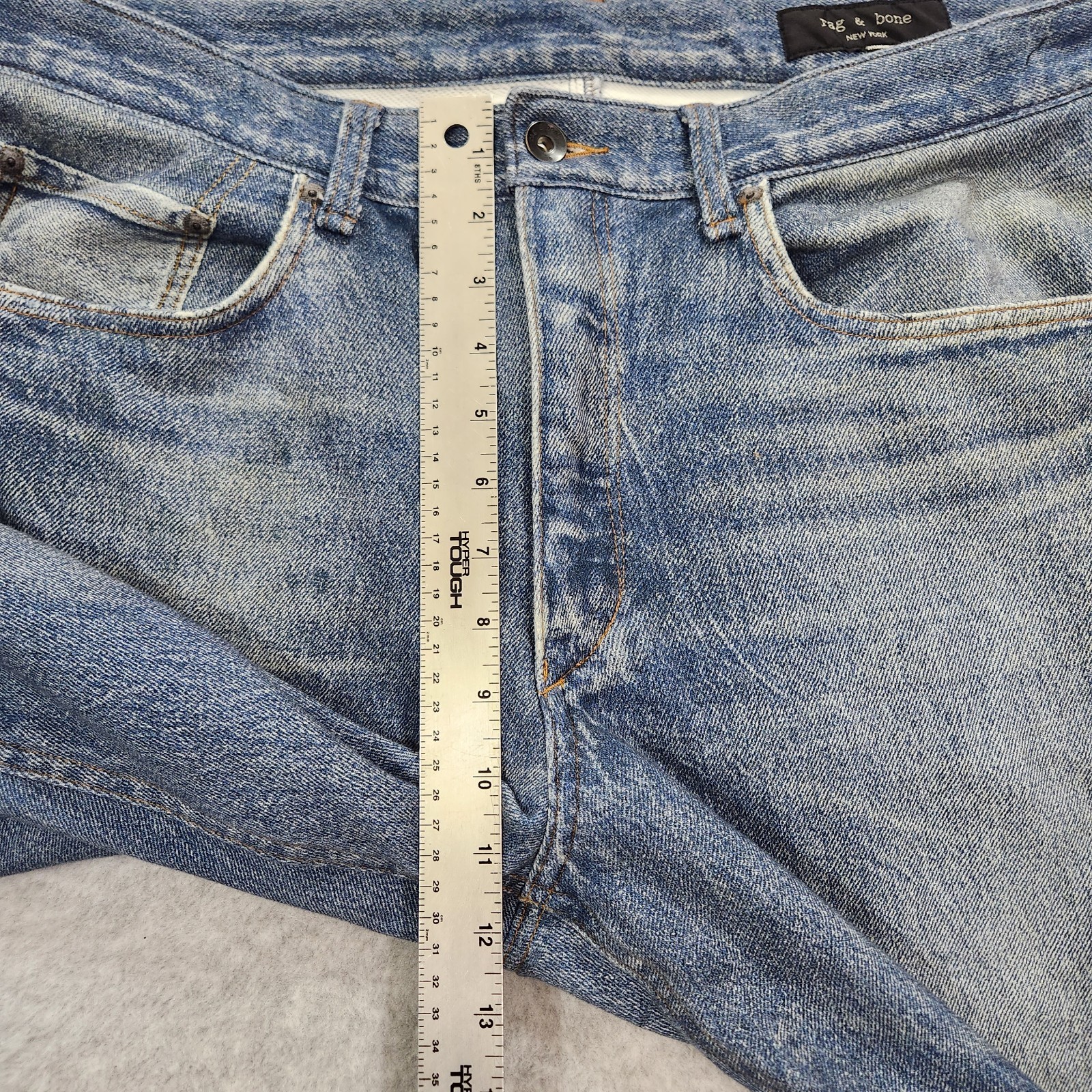 Rag & Bone Pants Mens 36 Blue Dover rb Miramar Fit 4 Straight Leg Cotton Terry