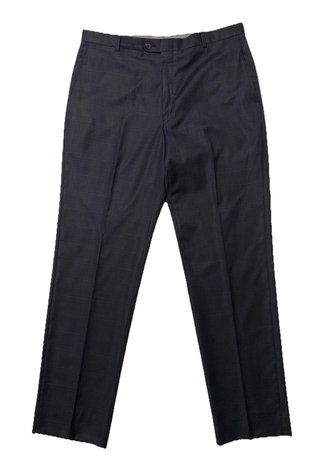Hickey Freeman Beacon 2-Piece Men Suit Plaid Worsted Wool Size 42L-35 Made USA
