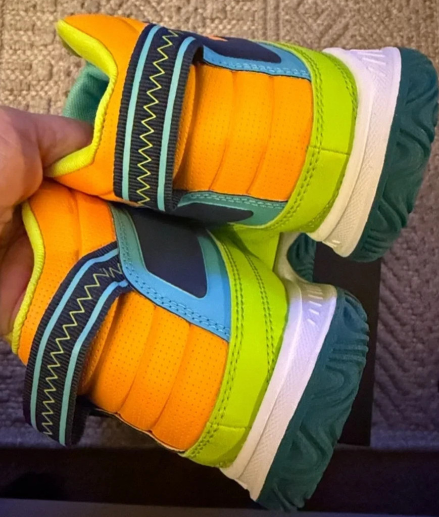 And 1 Mens Sneakers- Pulse 2.0 TPR -Neon Green- Navy & Teal High-Top -NWB