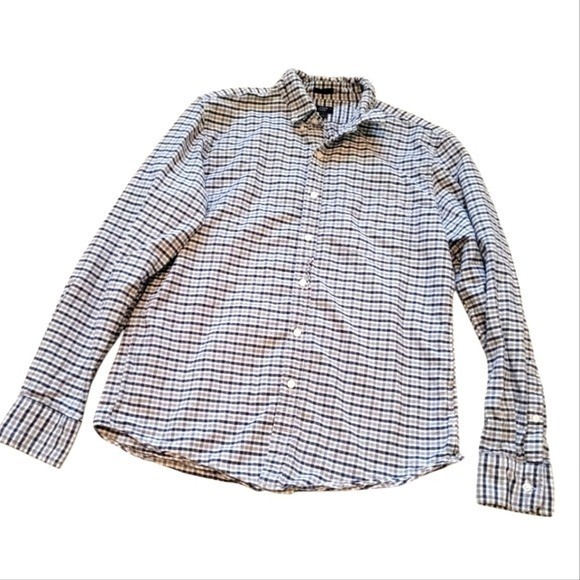 J. Crew Oxford Mens Slim Fit Button Up Shirts Size Large