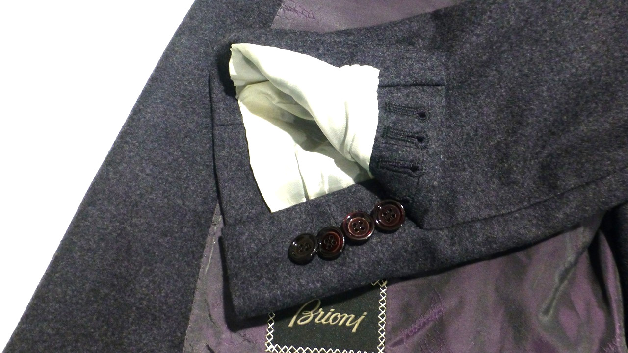 Brioni Blazer 50C/40S Purple Excellent Condition Jacket Sport Coat Gray