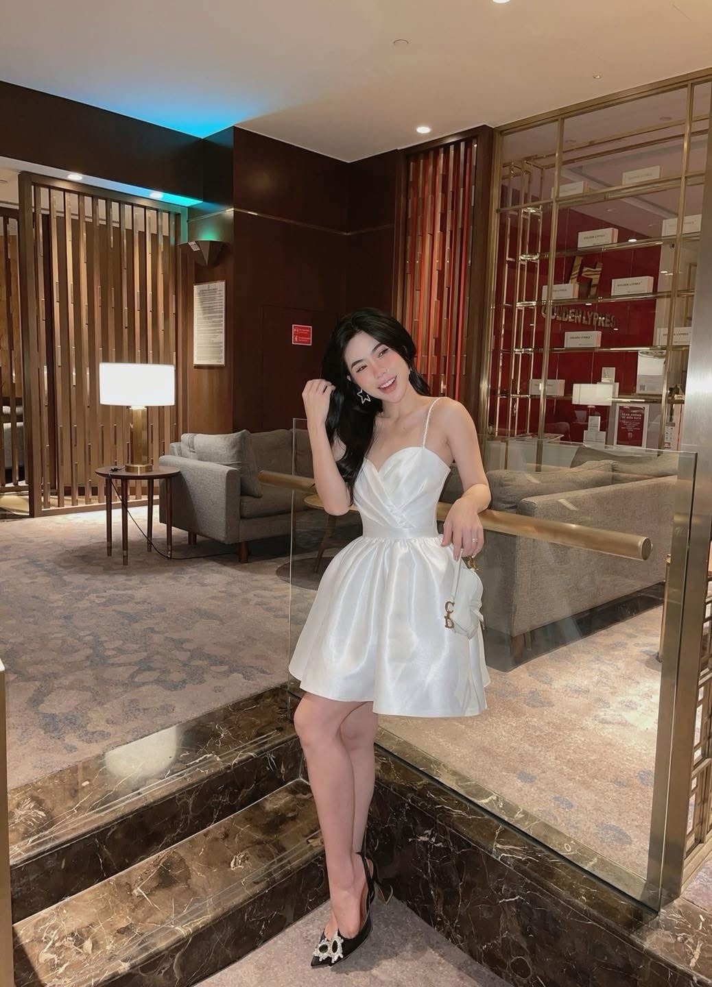 Women’s White Solid Satin Sweetheart Spaghetti Strap A-Line Mini Dress Size S