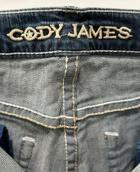 Cody James Bootcut Jeans Mens 34×30 Dark Wash Thick Stitch Western Cowboy