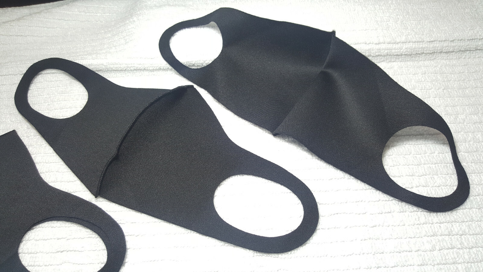 4PCS Light Comfortable Layer Black Cotton 3D Washable Face Mask / Reusable USA