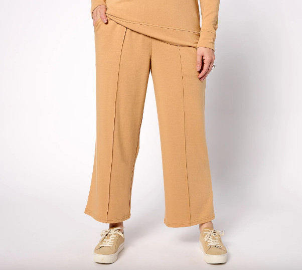 Studio Park x Leah Williams Tall French Terry Lounge Pant , Camel M TALL a619283