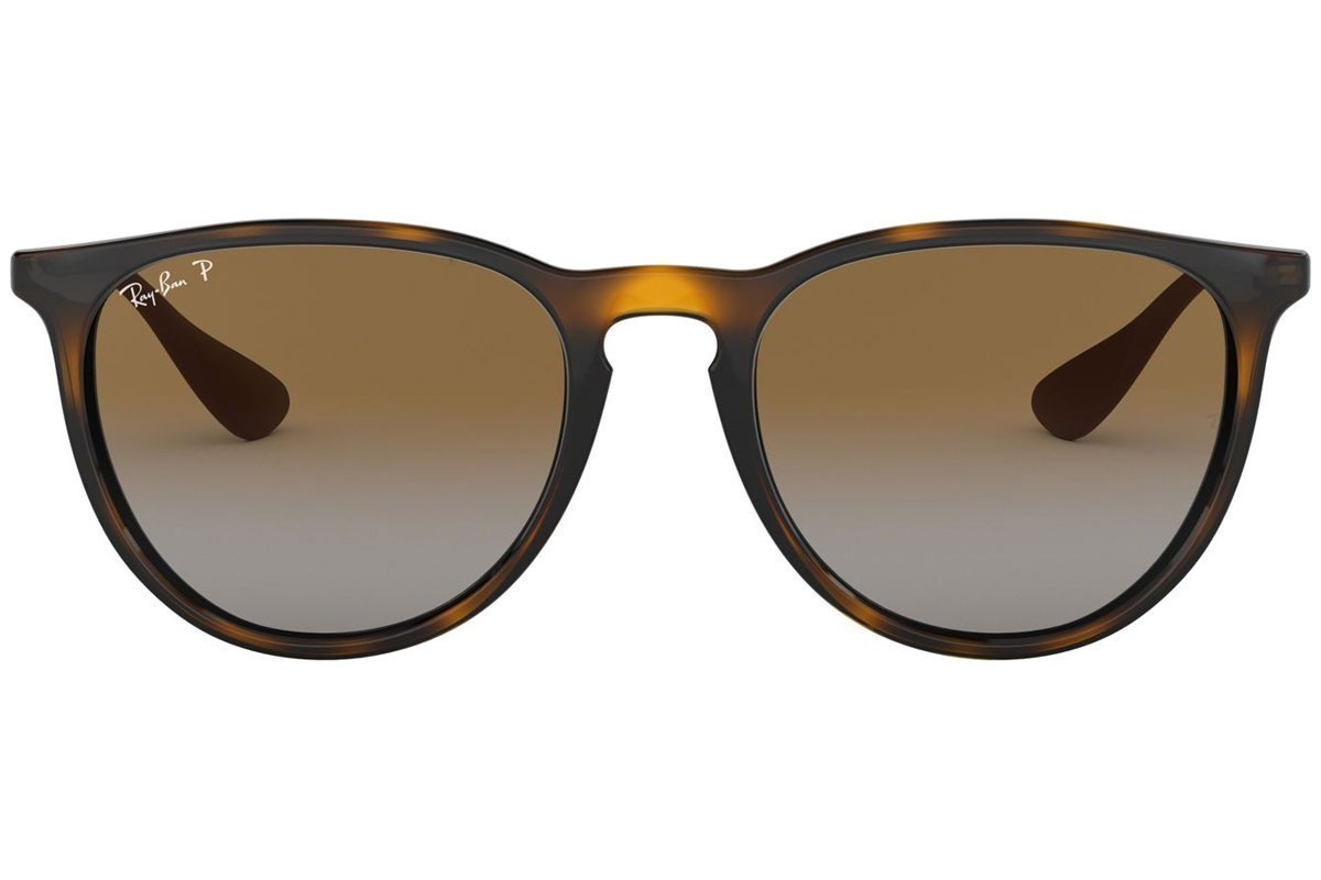 Ray-Ban Erika Sunglasses Polished Brown Tortoise Polarized RB 4171 710/T5 w/case