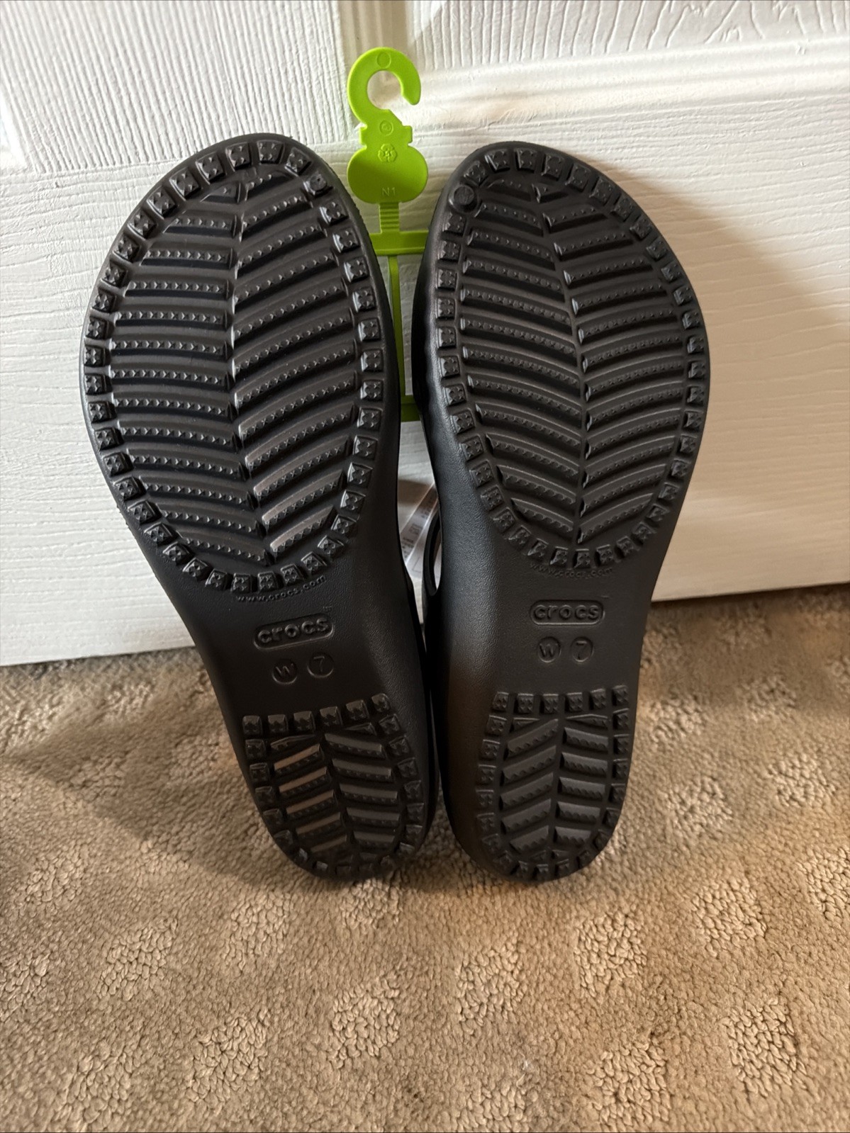 Crocs Kadee II Black Sandals. Sz 7. NWT!!