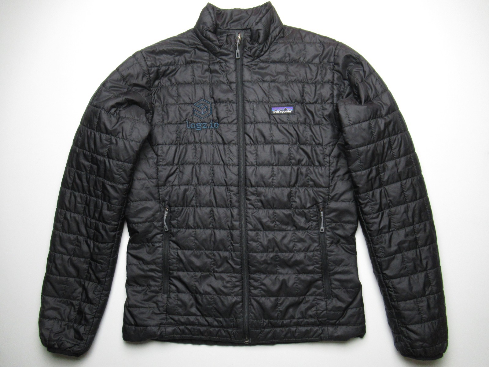 Patagonia Nano Puff Puffer Jacket Embroidered 84212 Black Mens Small / FREE SHIP