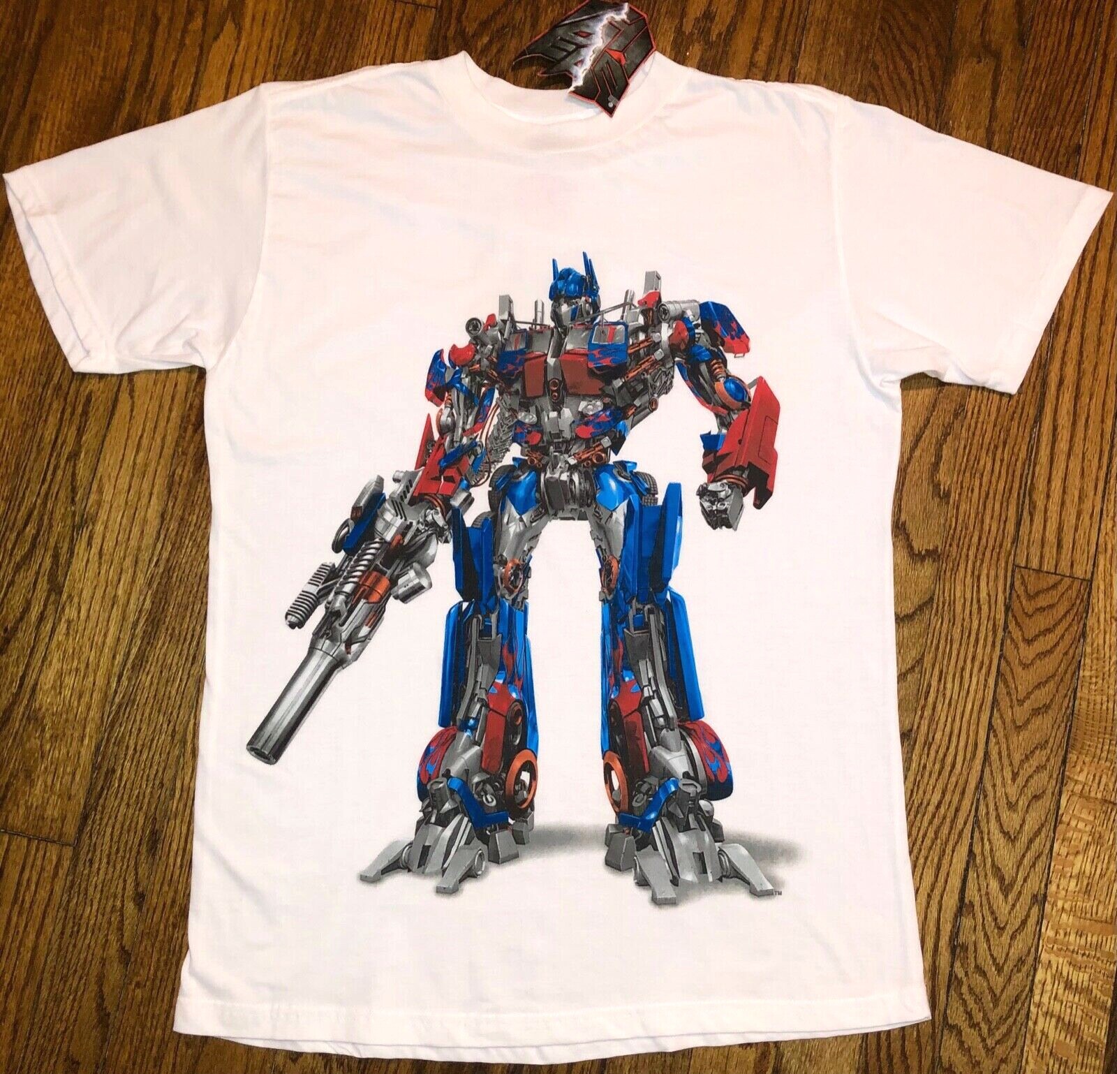 2007 vintage transformers Optimus prime movie y2k90s t-shirt comic rap hip hop L