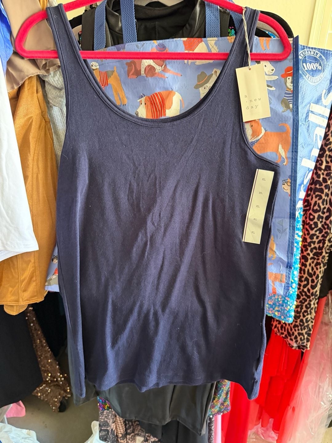 Women’s Tank Tops – Navy Solid 4/6 : ,
