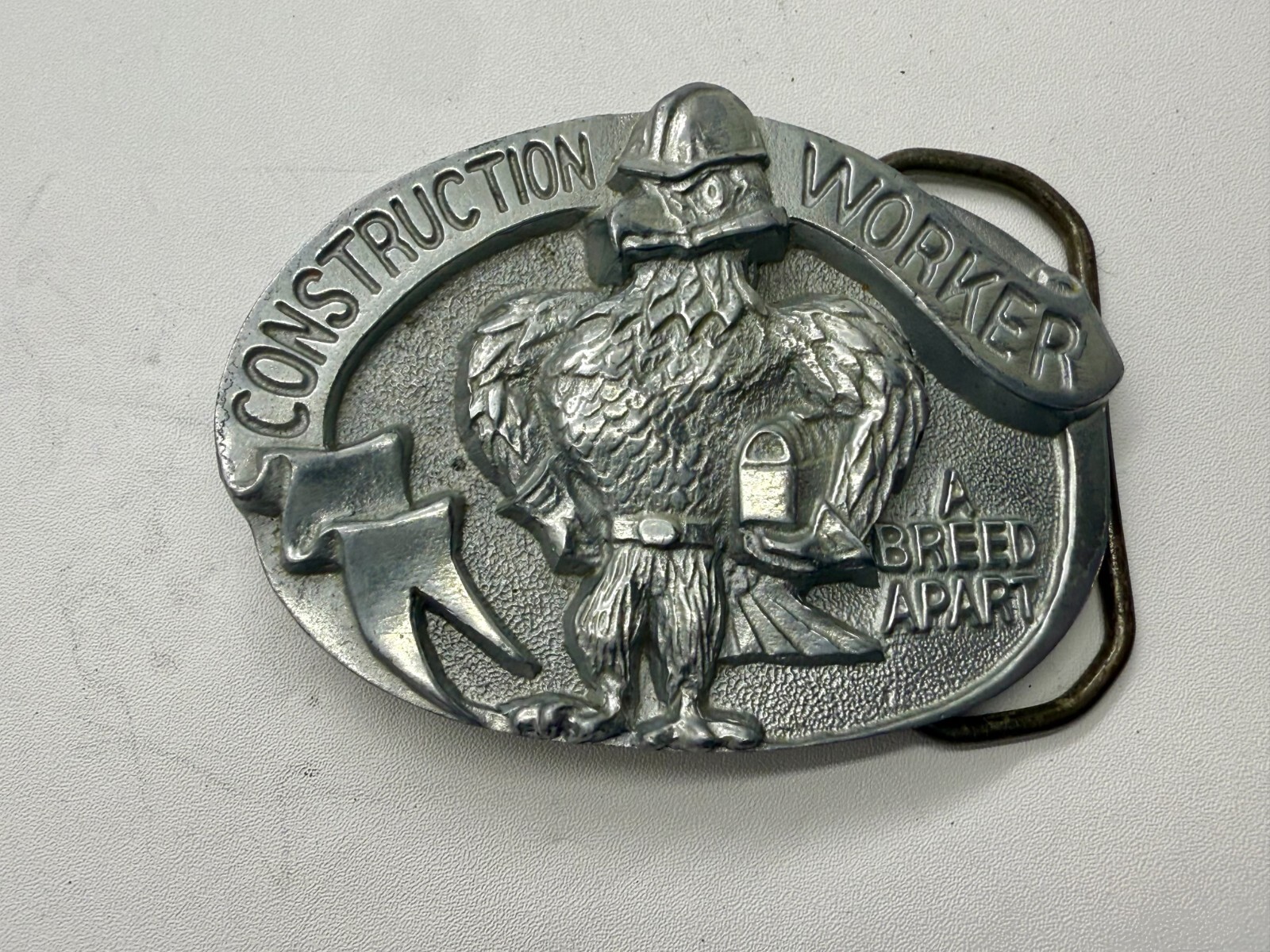 Construction Worker A Breed Apart Vintage The Great American Belt Buckle