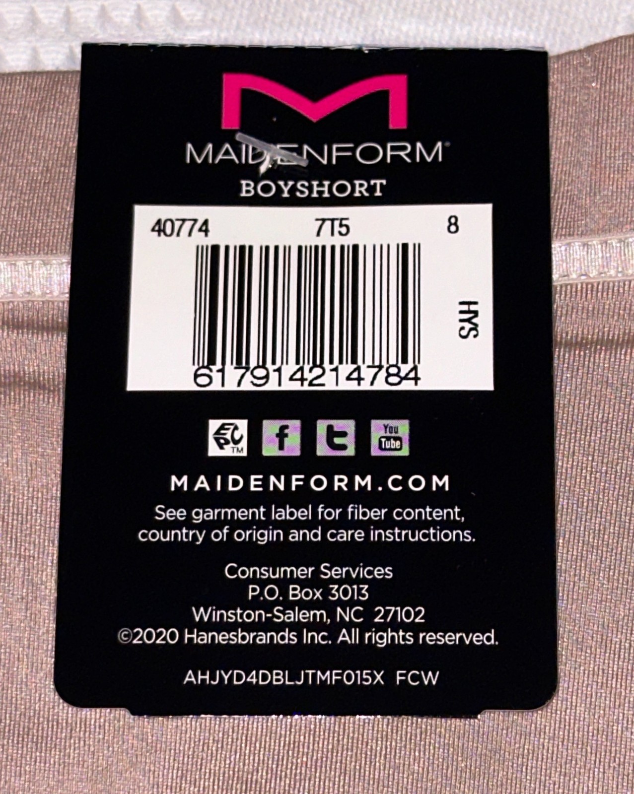 MAIDENFORM Dream Microfiber Eve Blush Lace Inset Boyshort Panty Women XL 8 2XL 9