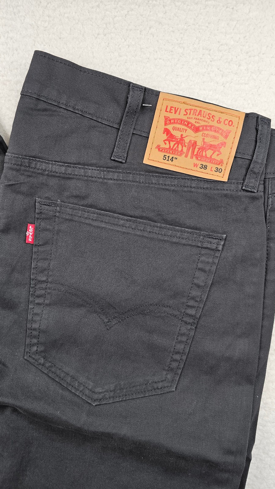 Levis 514 Straight Jeans Gray Charcoal Stretch Sits Below Waist CHOOSE YOUR SIZE
