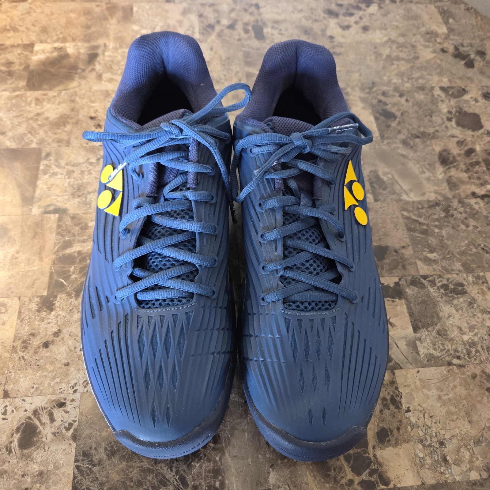 Yonex Eclipsion 5 Tennis Shoes Men Size 10.5 Deep Blue/Yellow active athletic