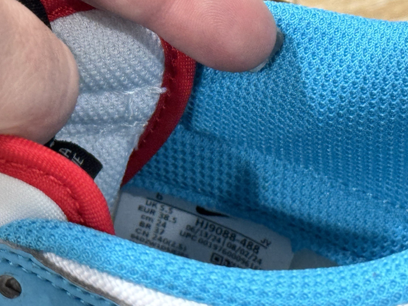 Nike Dunk Low N7 Men’s 6 Turquoise/Black-White HJ9088-488