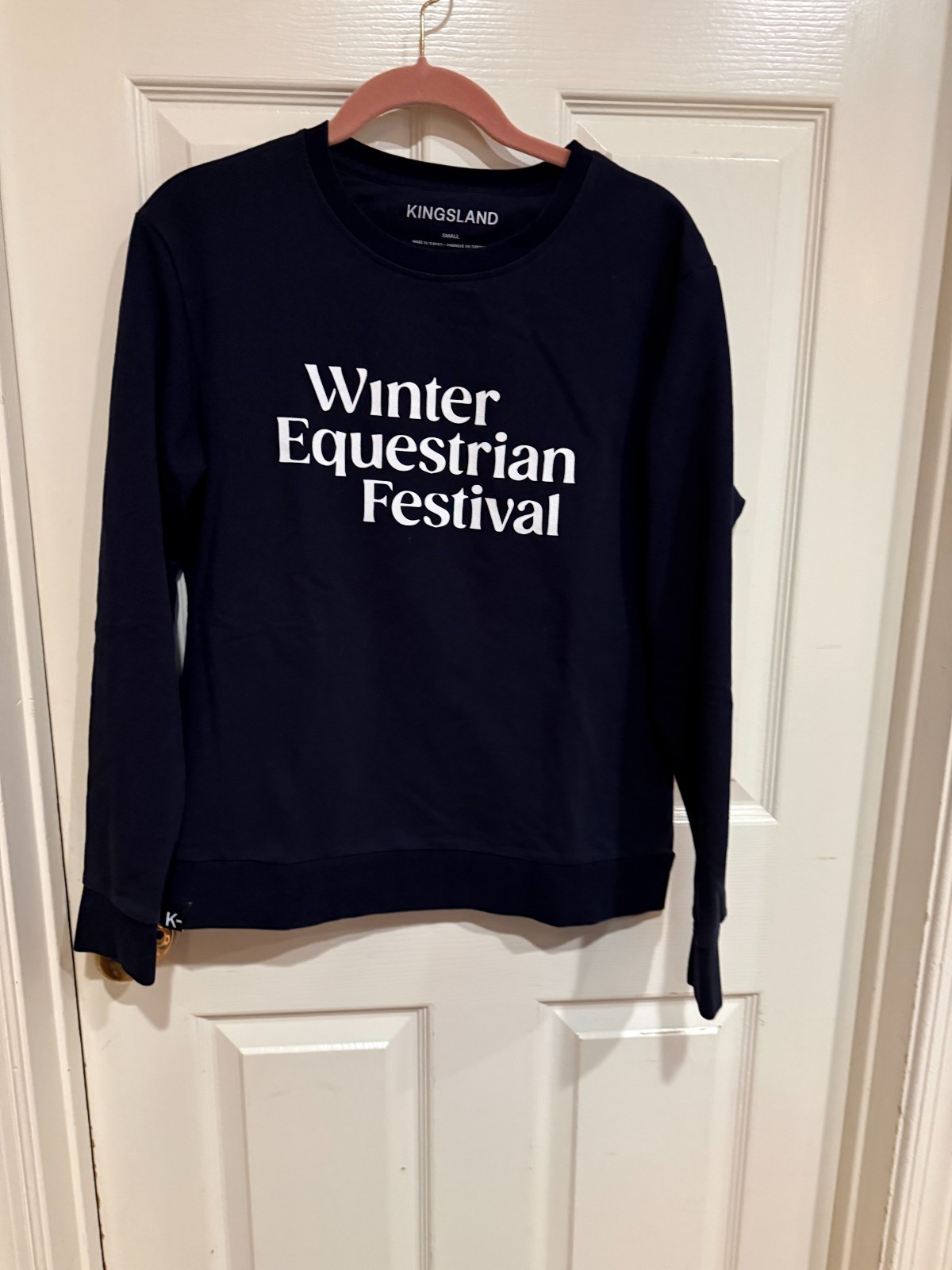 Kingsland Women’s sweatshirt Winter Equestrian Festival SMALL NAVY