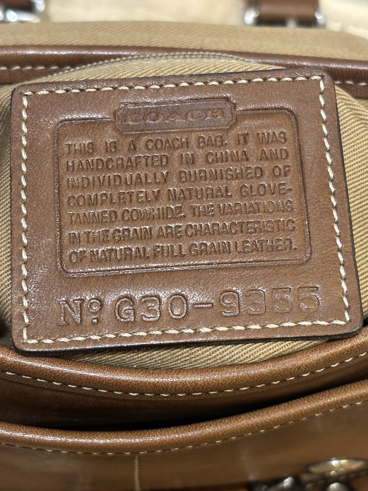 Coach Bleeker Double Buckle Crossbody Brown Leather 9355