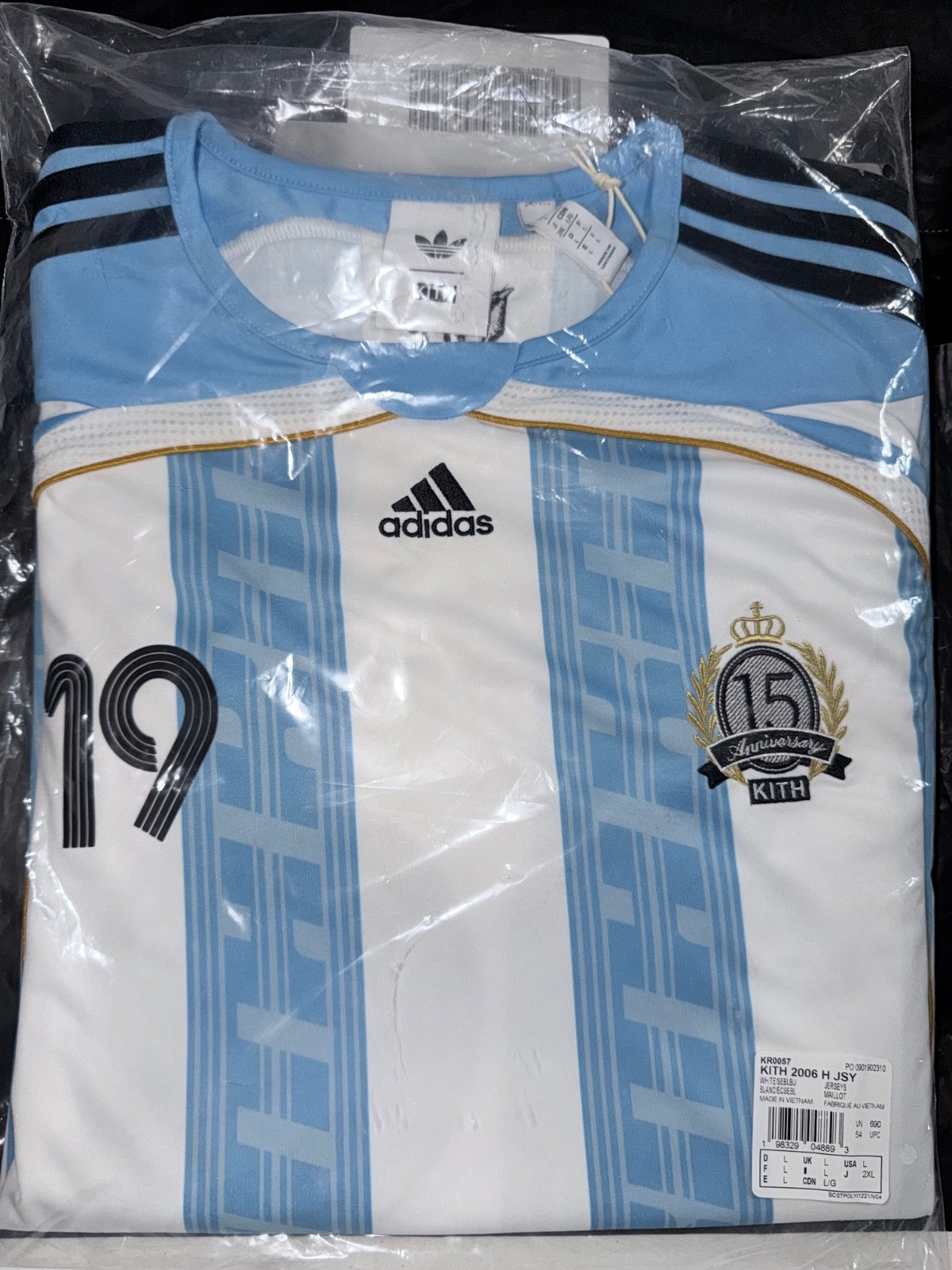 Kith Messi Adidas Football Jersey size Large