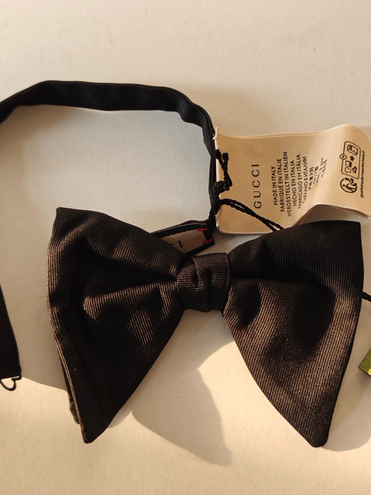 Gucci Black bow tie Black Tie Dinner Mens Tuxedo 4312G 13CM x 9cm