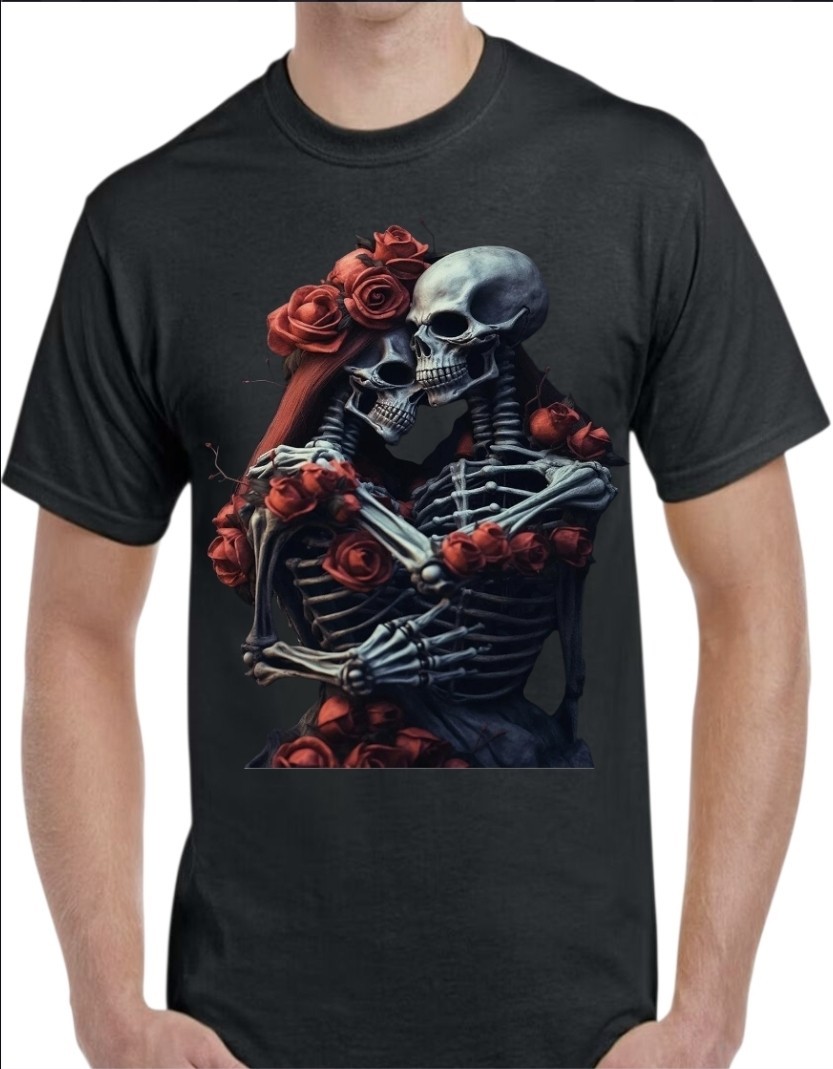 Dia De Los Muertos Black Men’s T-Shirt Small To 3X-Large #6