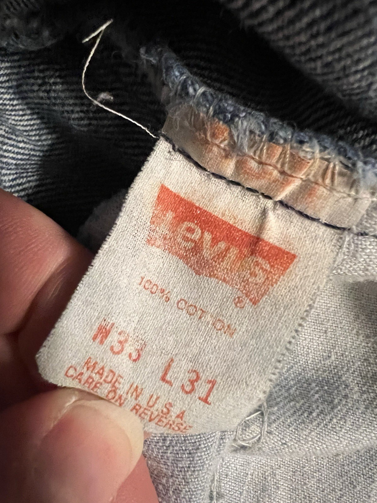 Levi’s 309 Men’s Orange Tab Jeans Size Actual 30×29.5 Vintage Retro Hipster