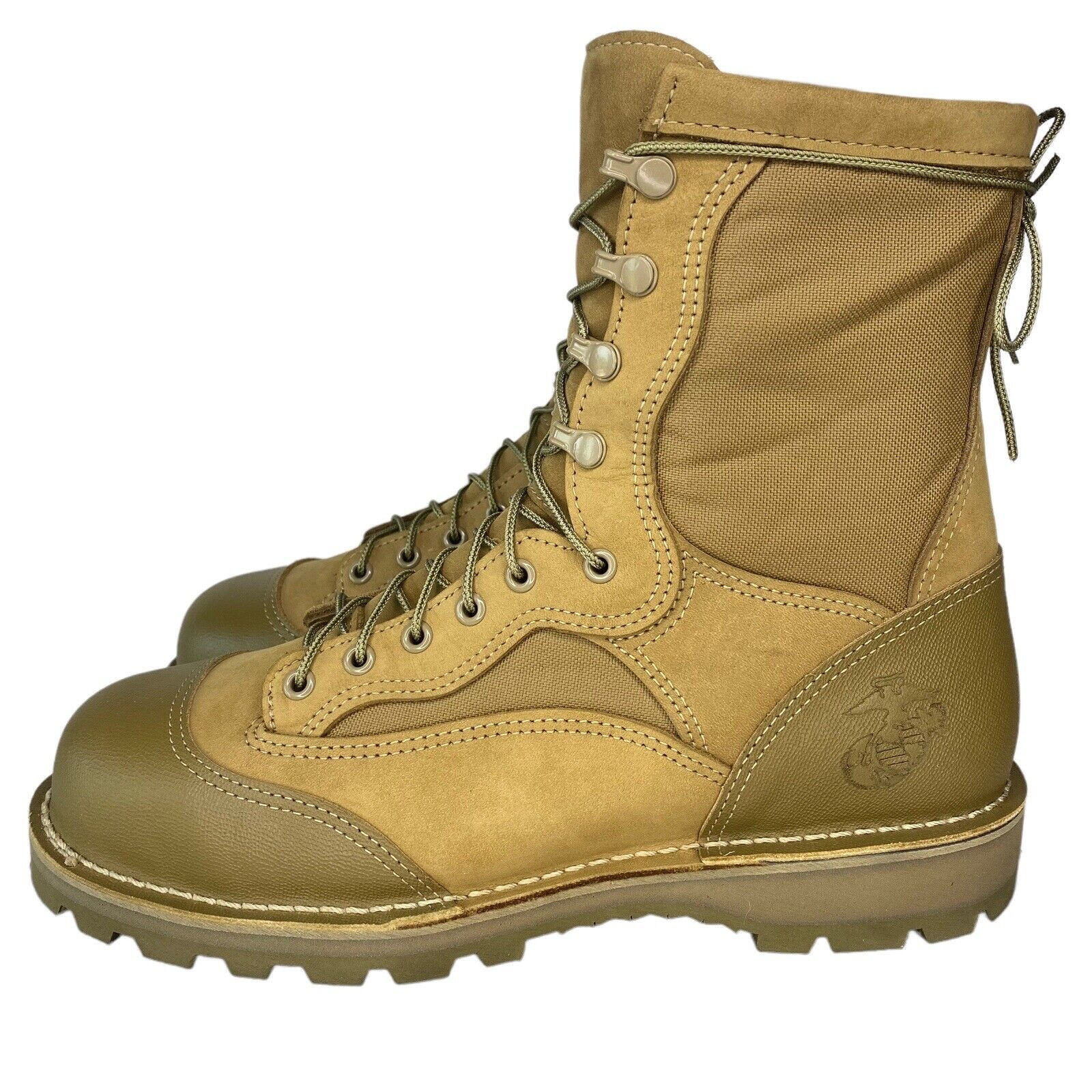 Danner Boots USMC Rat Steel Toe 15610X Tan Leather Mojave Combat