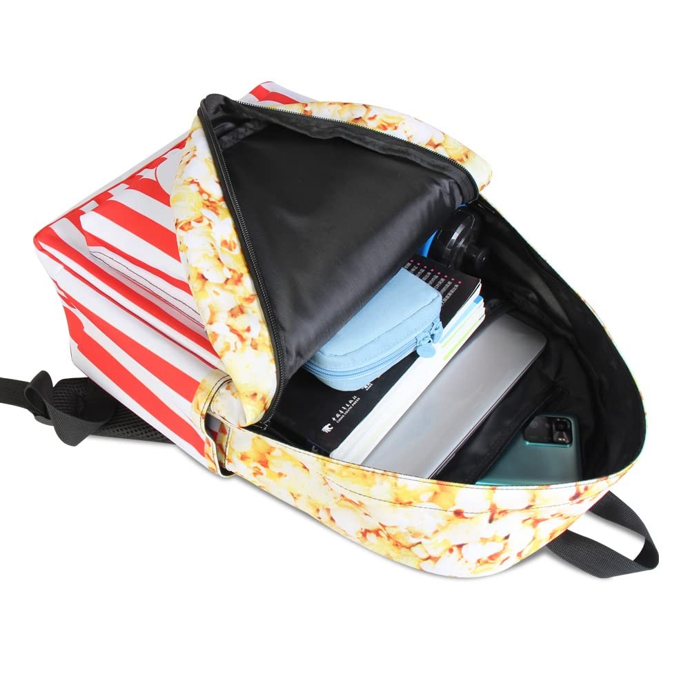 17.3 Inch School Backpack Middle School Kids Hamburger Laptop Book Bag