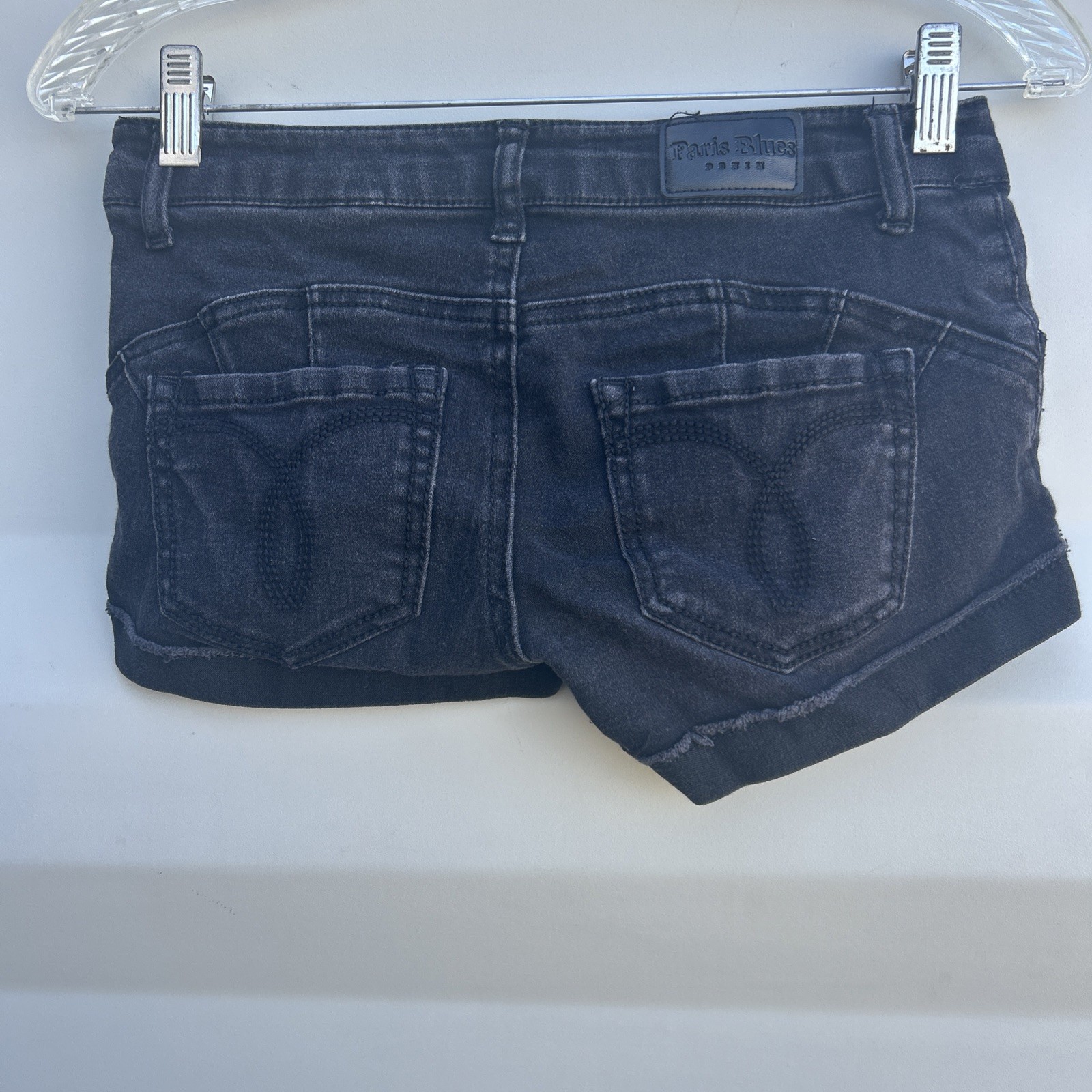 Paris Blues Size 3 Blue Jeans Black 5-Pocket Design
