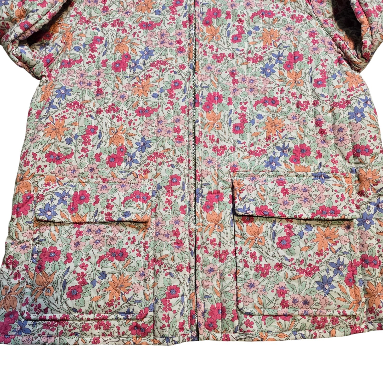 Bagatelle Women’s Quilted Spring Floral Jacket L