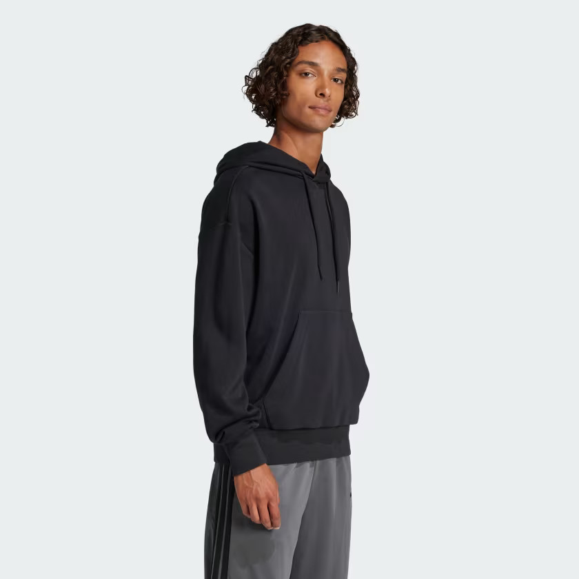 adidas men Essentials Loose-Fit 3 Bar Logo French Terry Hoodie