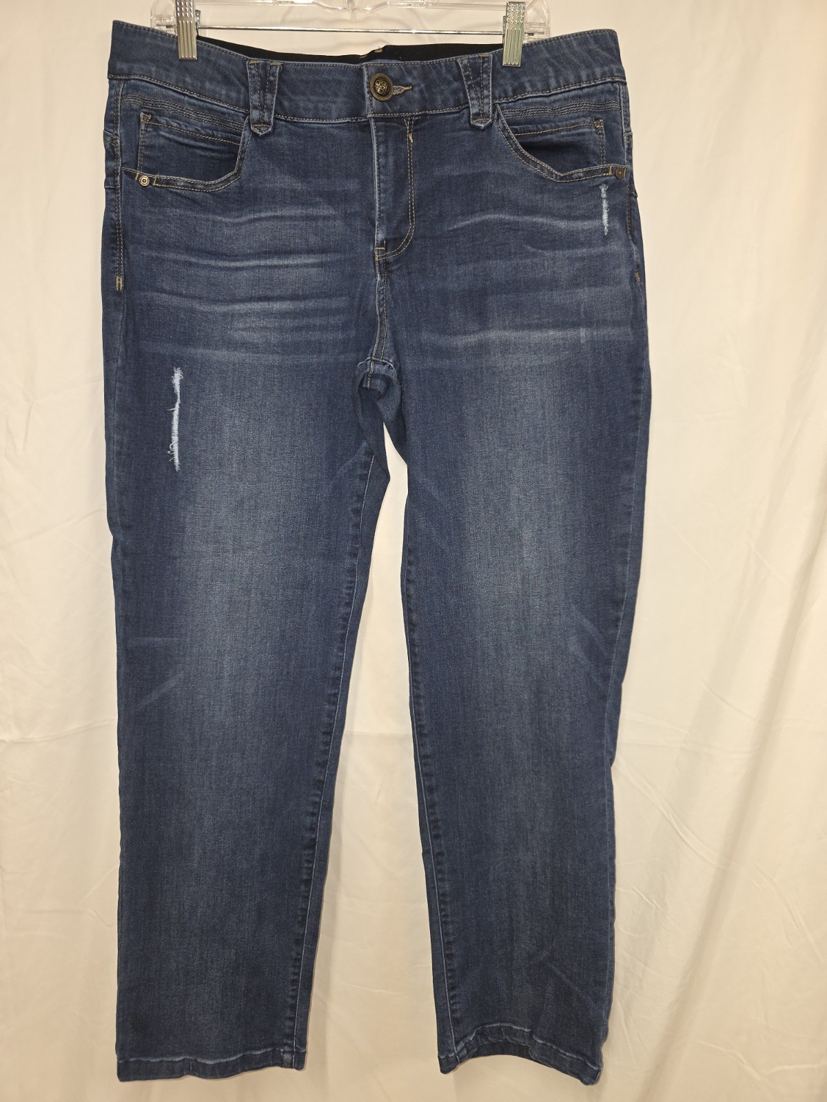 Democracy Women’s Jeans Size 18W Slightly Distressed Straight Leg