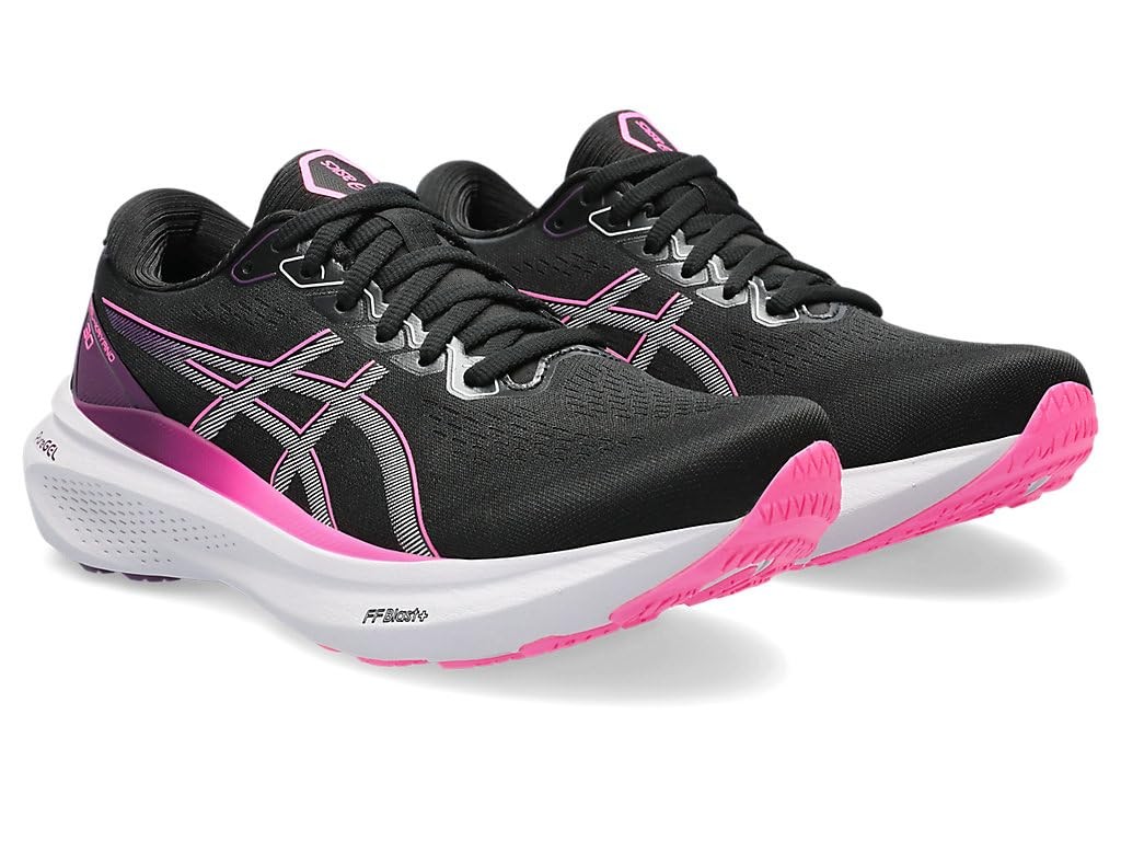 ASICS Women’s Gel-Kayano 30 Running Shoes, 9.5, Black/Lilac HINT