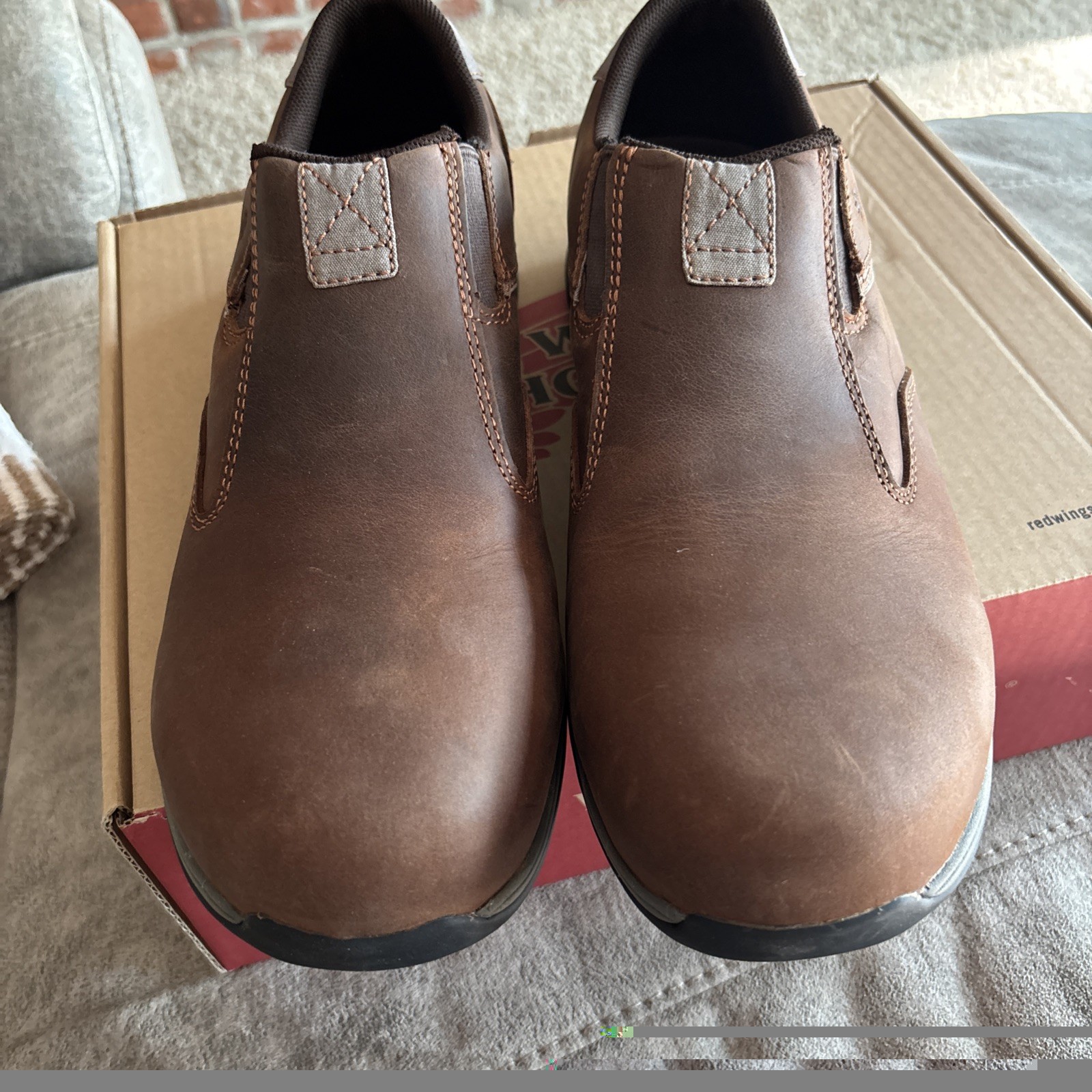 New Red Wing Men’s Size 14 D Non Metallic Hard Toe Toe ESD Slip-on work shoes