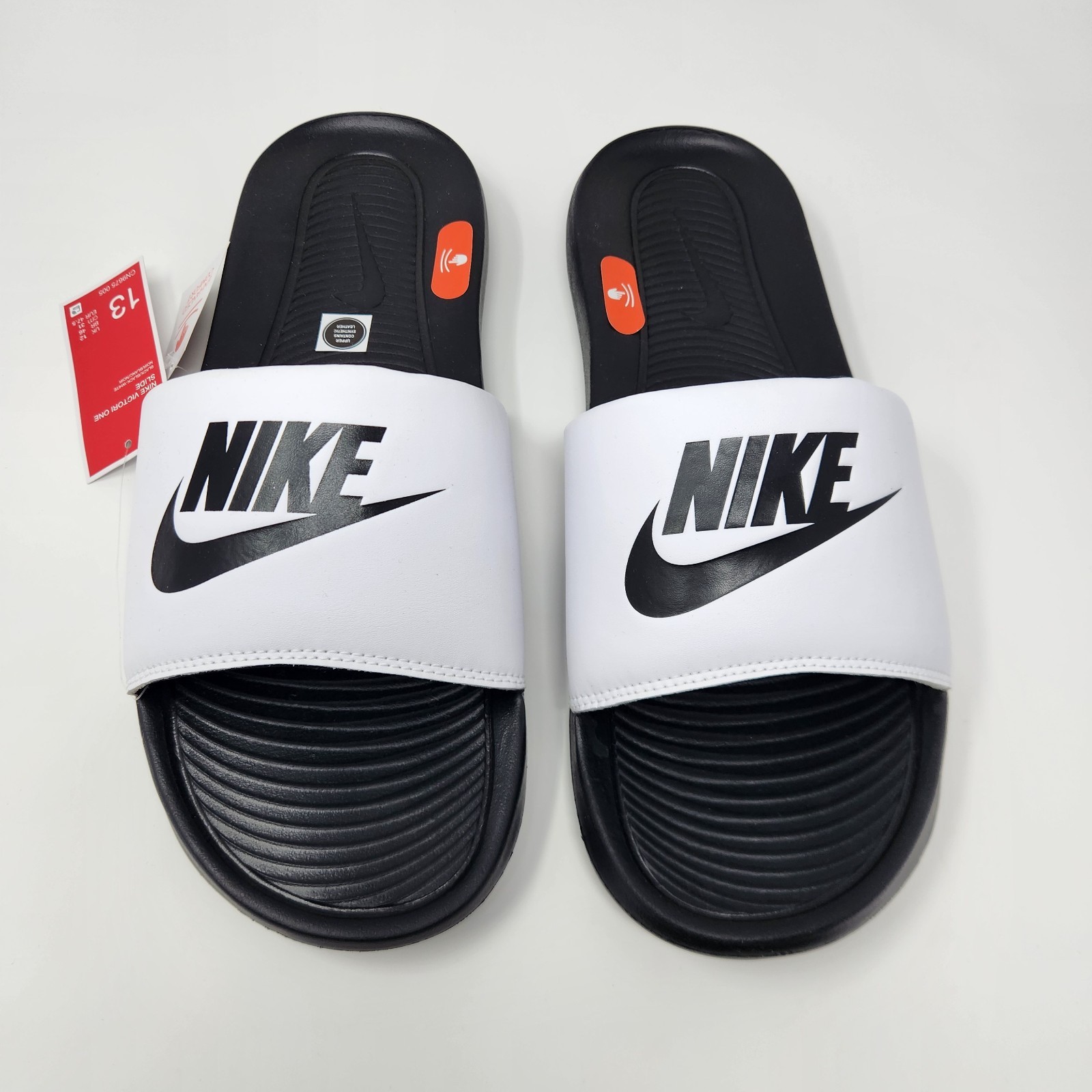 Nike Victori One Men’s Slides Black/Black-White Size 13 CN9675-005
