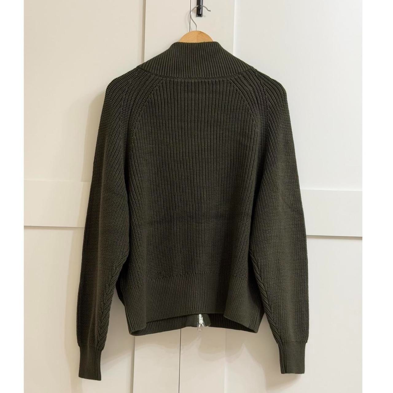 Varley Tessa Zip-Through Knit Jacket in Forest Night, Size Medium