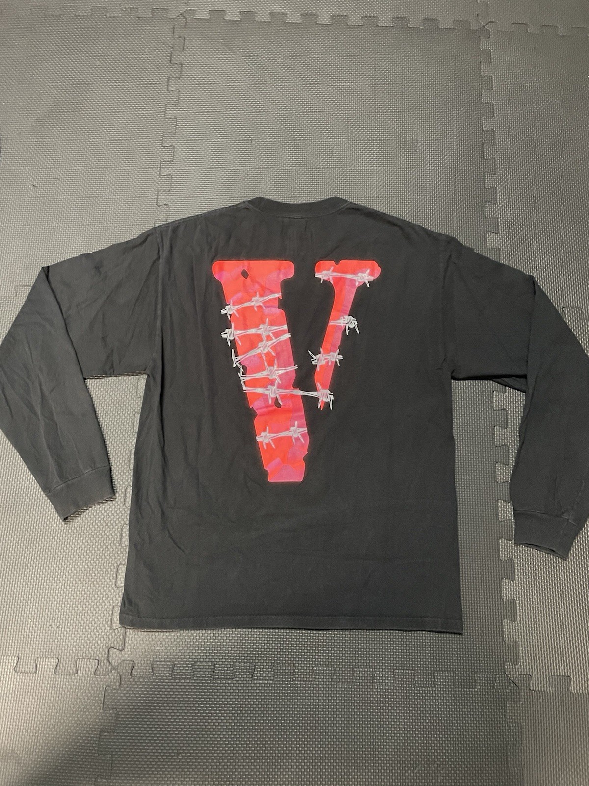 Vlone X Juice Wrld Barbed Wire Black Longsleeve Shirt Men’s Large
