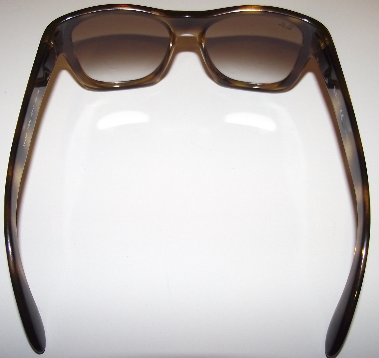 Ray-Ban RB4194 710/85 Polished Light Havana/Brown Rectangle Sunglasses 53-17-140