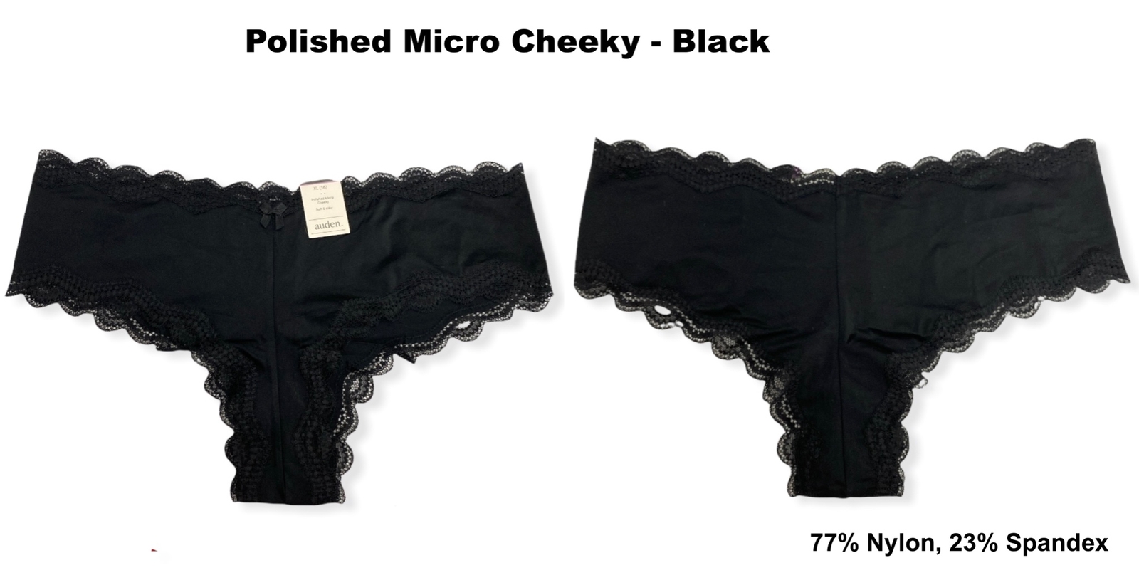 Women’s 4pk Assorted Styles & Colors Underwear – Auden – XL (16) – S656