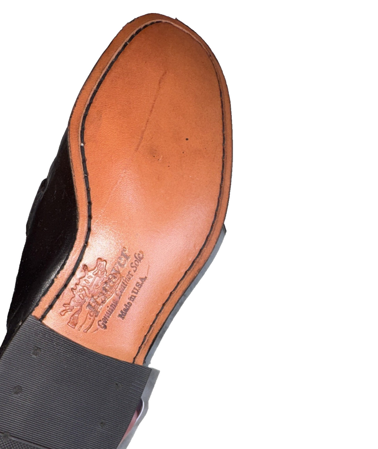 Bostonian Hanover Men’s Black Leather Slip-On Loafer Square Toe US 7 M 992020