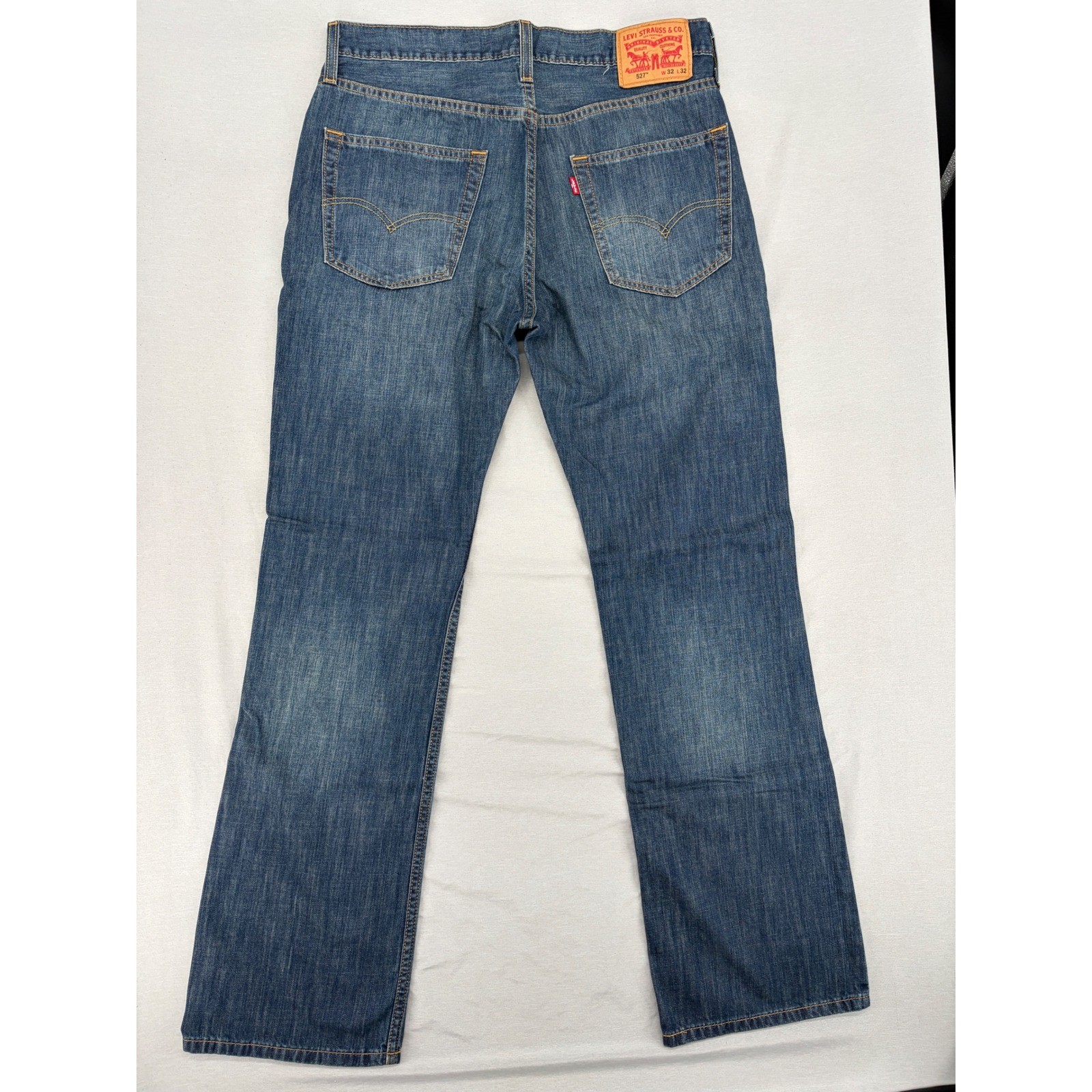 Levis 527 Slim Bootcut Jeans Mens 32×32 Medium Wash Blue Denim 05527-0239